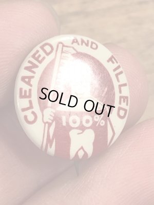 40年代頃のDental Public Healthのビンテージの缶バッジ