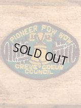 Pioneer Pow Wow Creve Coeur Council BSA Patch　ボーイスカウト　ビンテージ　ワッペン　パッチ　50年代