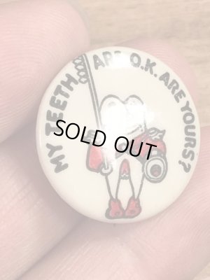 40年代頃の歯科衛生スクールのビンテージの缶バッジ