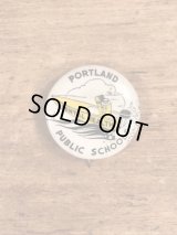 Portland Dental Health Public Schools Pinback　歯科衛生スクール　ビンテージ　缶バッジ　缶バッチ　40年代