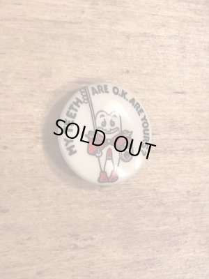 40年代頃の歯科衛生スクールのビンテージの缶バッジ