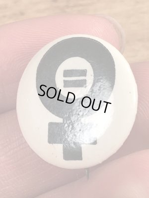 〜70’sのEqualityのヴィンテージの缶バッチ