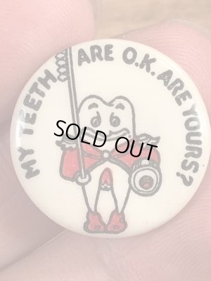 40年代頃の歯科衛生スクールのビンテージの缶バッジ