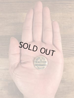 〜30年代頃の条例のビンテージの缶バッジ