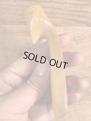 50年代頃のハンドペイントのウッド製のビンテージのシューホーン