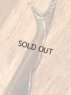 50年代頃のアールデコ調のハイヒールのチャームが付いたビンテージのシューホーン