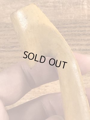 50年代頃のハンドペイントのウッド製のビンテージのシューホーン