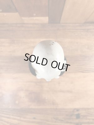 50年代頃の陶器製のスカルのビンテージのデカンタボトル