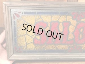 70’s頃のバーのステンドグラス風のヴィンテージの電飾