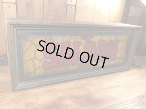 70’s頃のバーのステンドグラス風のヴィンテージの電飾