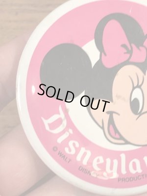 70年代頃のディズニーランドのミニーマウスのビンテージの缶バッジ