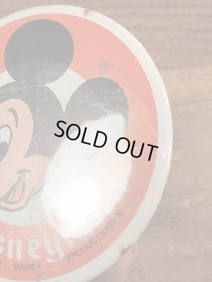 70’sのディズニーランドのミッキーマウスのヴィンテージの缶バッチ