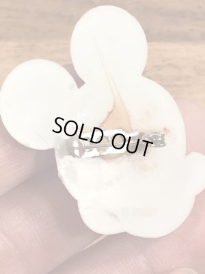 70〜80’sのディズニーのミッキーマウスのヴィンテージのプラスチックバッチ