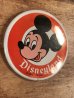 70年代頃のディズニーランドのミッキーマウスのビンテージの缶バッジ