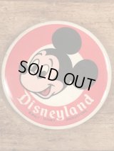 Disneyland Mickey Mouse Metal Pinback　ミッキーマウス　ビンテージ　缶バッジ　ディズニー　缶バッチ　70年代
