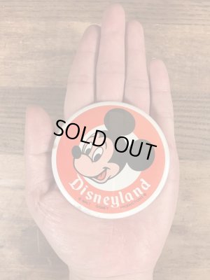 70年代頃のディズニーランドのミッキーマウスのビンテージの缶バッジ