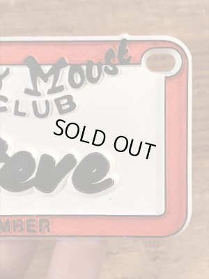 70’sのディズニーのミッキーマウスクラブのヴィンテージのネームプレート