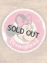 Disneyland Minnie Mouse Metal Pinback　ミニーマウス　ビンテージ　缶バッジ　ディズニー　缶バッチ　70年代