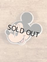 Monogram Disney Mickey Mouse Plastic Pinback　ミッキーマウス　ビンテージ　バッジ　ディズニー　バッチ　70〜80年代