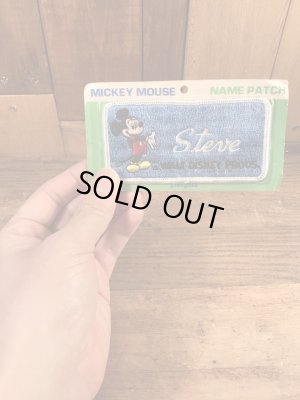 70年代頃のディズニーランドのミッキーマウスのビンテージのワッペン