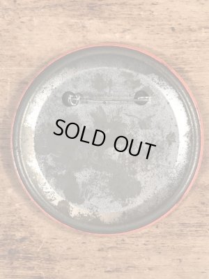 70’sのディズニーランドのミッキー&ミニーマウスのヴィンテージの缶バッチ