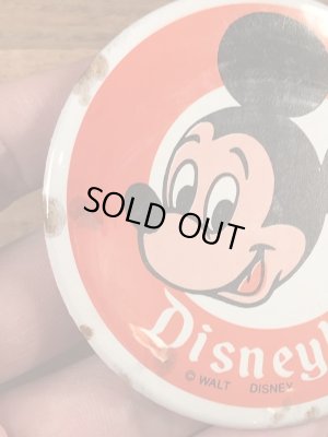 70年代頃のディズニーランドのミッキーマウスのビンテージの缶バッジ