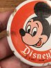 70年代頃のディズニーランドのミッキーマウスのビンテージの缶バッジ