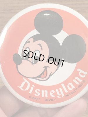 70年代頃のディズニーランドのミッキーマウスのビンテージの缶バッジ