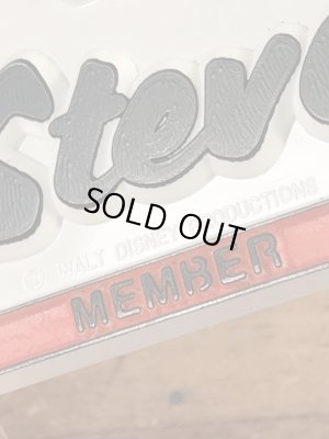 70’sのディズニーのミッキーマウスクラブのヴィンテージのネームプレート