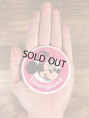70年代頃のディズニーランドのミニーマウスのビンテージの缶バッジ