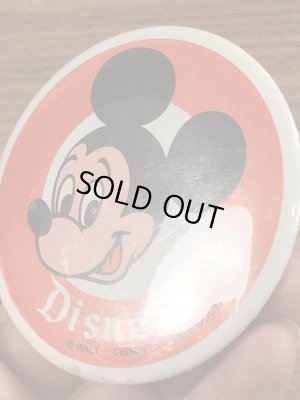 70’sのディズニーランドのミッキーマウスのヴィンテージの缶バッチ