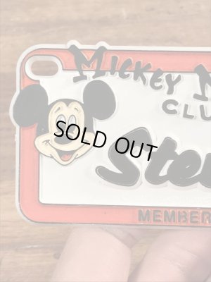 70年代頃のディズニーのミッキーマウスクラブのビンテージのライセンスプレート