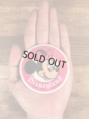 70年代頃のディズニーランドのミニーマウスのビンテージの缶バッチ