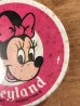 70’sのディズニーランドのミニーマウスのヴィンテージの缶バッジ