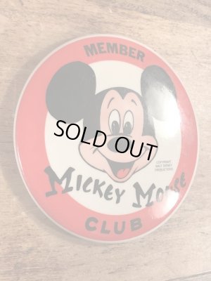 70年代頃のディズニーのミッキーマウスクラブのビンテージの缶バッジ
