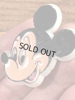 70〜80’sのディズニーのミッキーマウスのヴィンテージのプラスチックバッチ