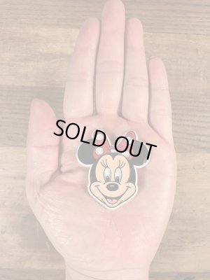 70〜80’sのディズニーのミニーマウスのヴィンテージのプラスチックバッチ