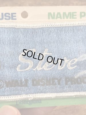 70’sのディズニーランドのミッキーマウスのヴィンテージのネームパッチ