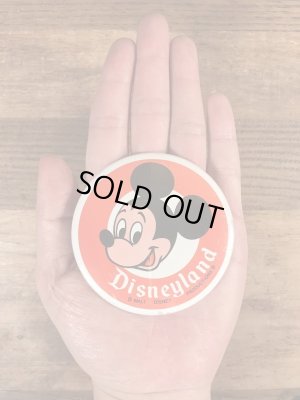 70年代頃のディズニーランドのミッキーマウスのビンテージの缶バッジ