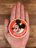 70年代頃のディズニーランドのミッキーマウスのビンテージの缶バッジ