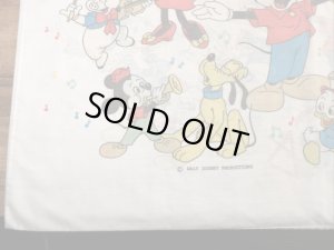 70年代頃のディズニーのミッキーマウスマーチのビンテージのピローケース