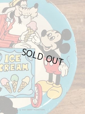 60〜70’sのグーフィーのアイスクリームショップが描かれたヴィンテージの小皿