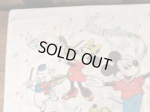 70年代頃のディズニーのミッキーマウスマーチのビンテージのピローケース