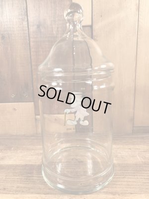 70’sのディズニーのミッキーマウスが描かれたヴィンテージのキャンディジャー