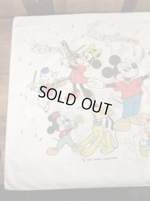 70年代頃のディズニーのミッキーマウスマーチのビンテージのピローケース