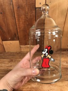 他の写真3: Disney Minnie Mouse Glass Candy Jar　ミニーマウス　ビンテージ　キャニスター　キャンディジャー　70年代