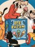 60〜70年代頃のディズニーキャラクターのアイスクリームショップが描かれたビンテージのメタルディッシュ
