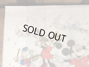 70’sのディズニーのミッキーマウスマーチのヴィンテージの枕カバー