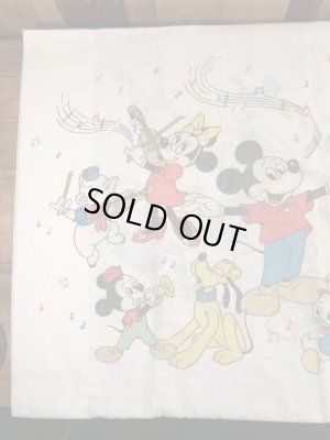 70’sのディズニーのミッキーマウスマーチのヴィンテージの枕カバー