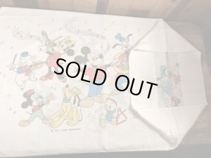 70年代頃のディズニーのミッキーマウスマーチのビンテージのピローケース